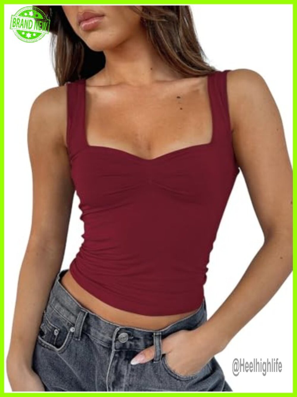 Women's Sleeveless Backless Ruched Crop Top Y2K Strappy Slim Fit Tank Top